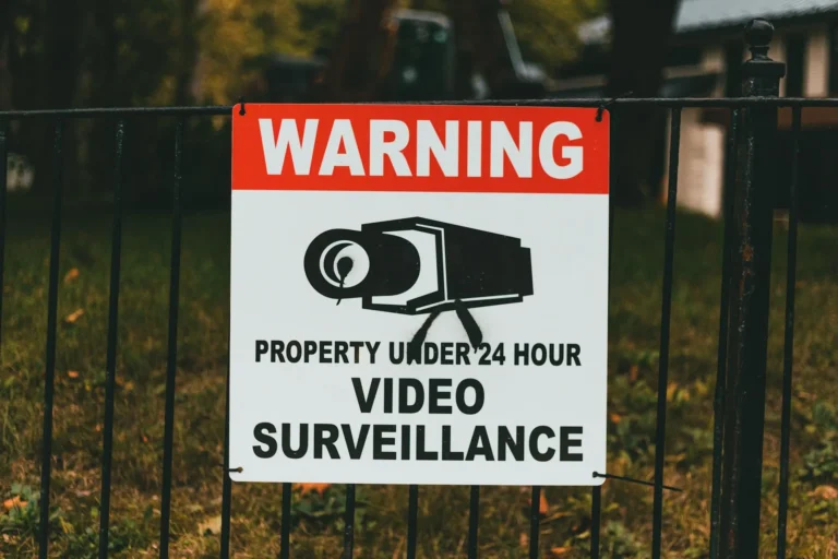 image warning vidéo surveillance